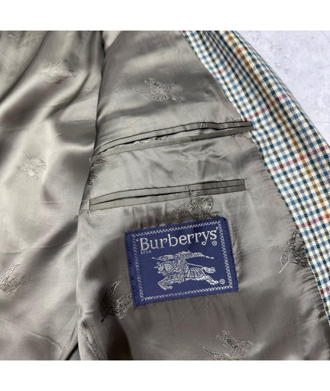 BURBERRY Мульти шерстяной пиджак, фото 4