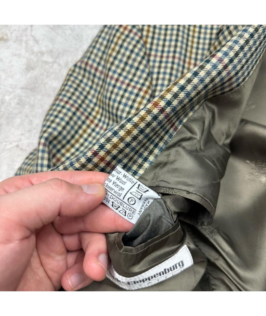 BURBERRY Мульти шерстяной пиджак, фото 6