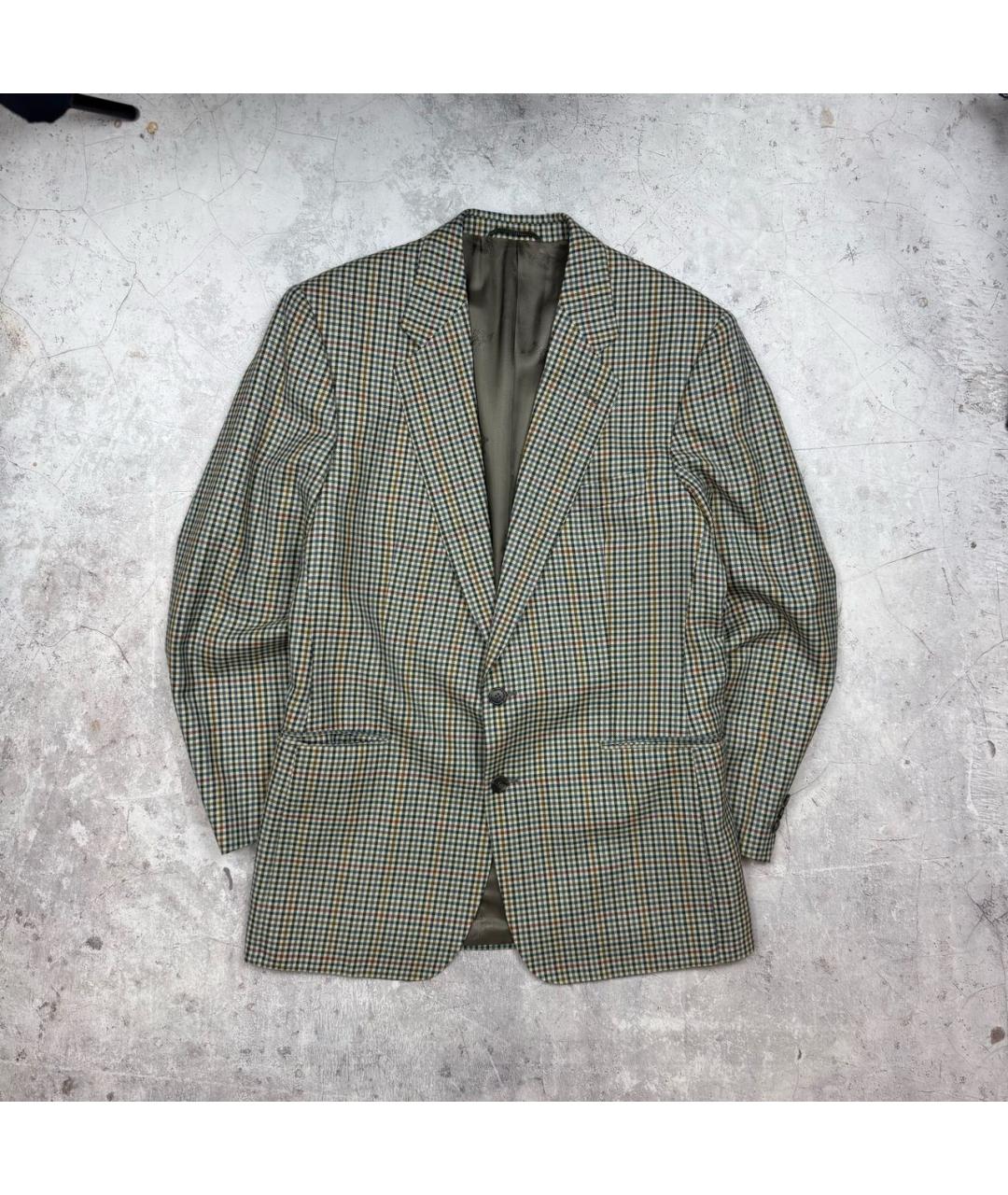 BURBERRY Мульти шерстяной пиджак, фото 8