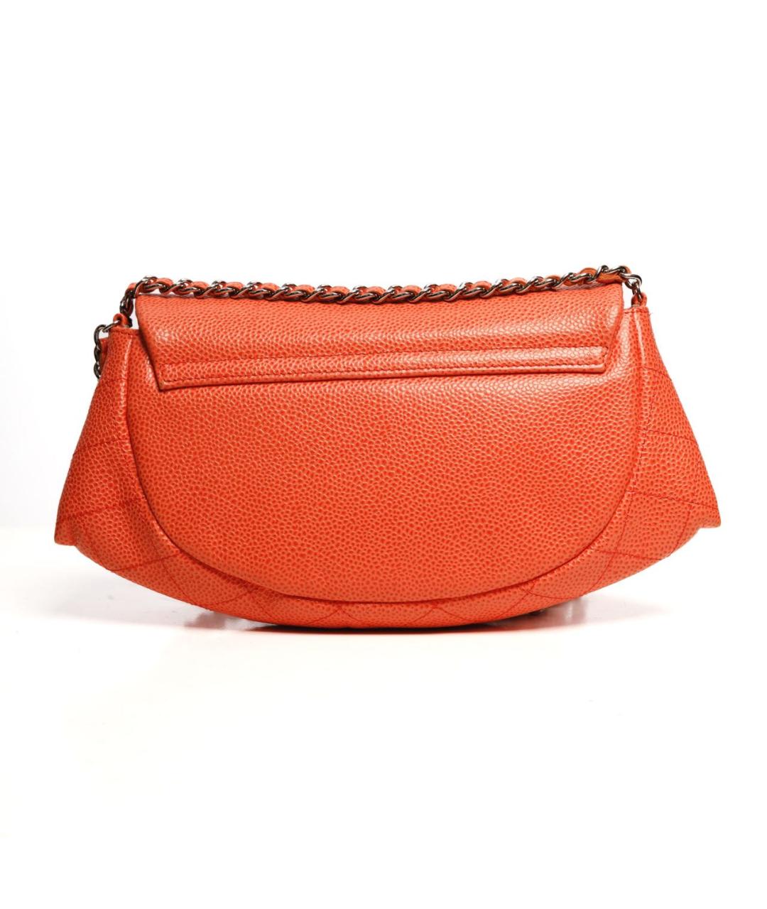 CHANEL Коралловая кожаная сумка через плечо, фото 2