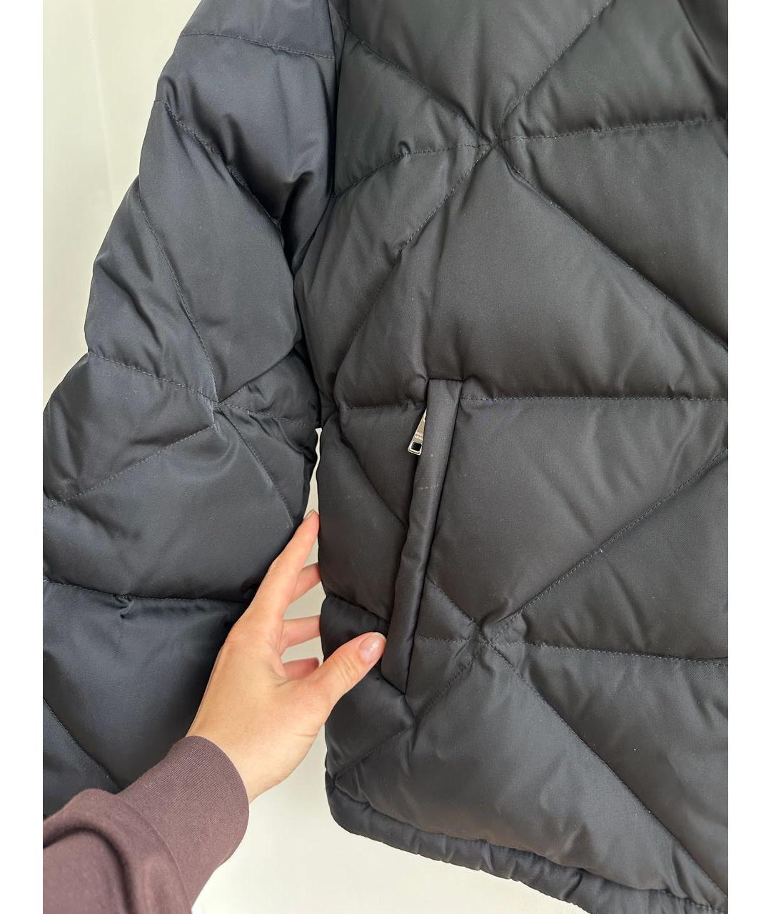 PRADA Черная полиамидовая куртка, фото 7