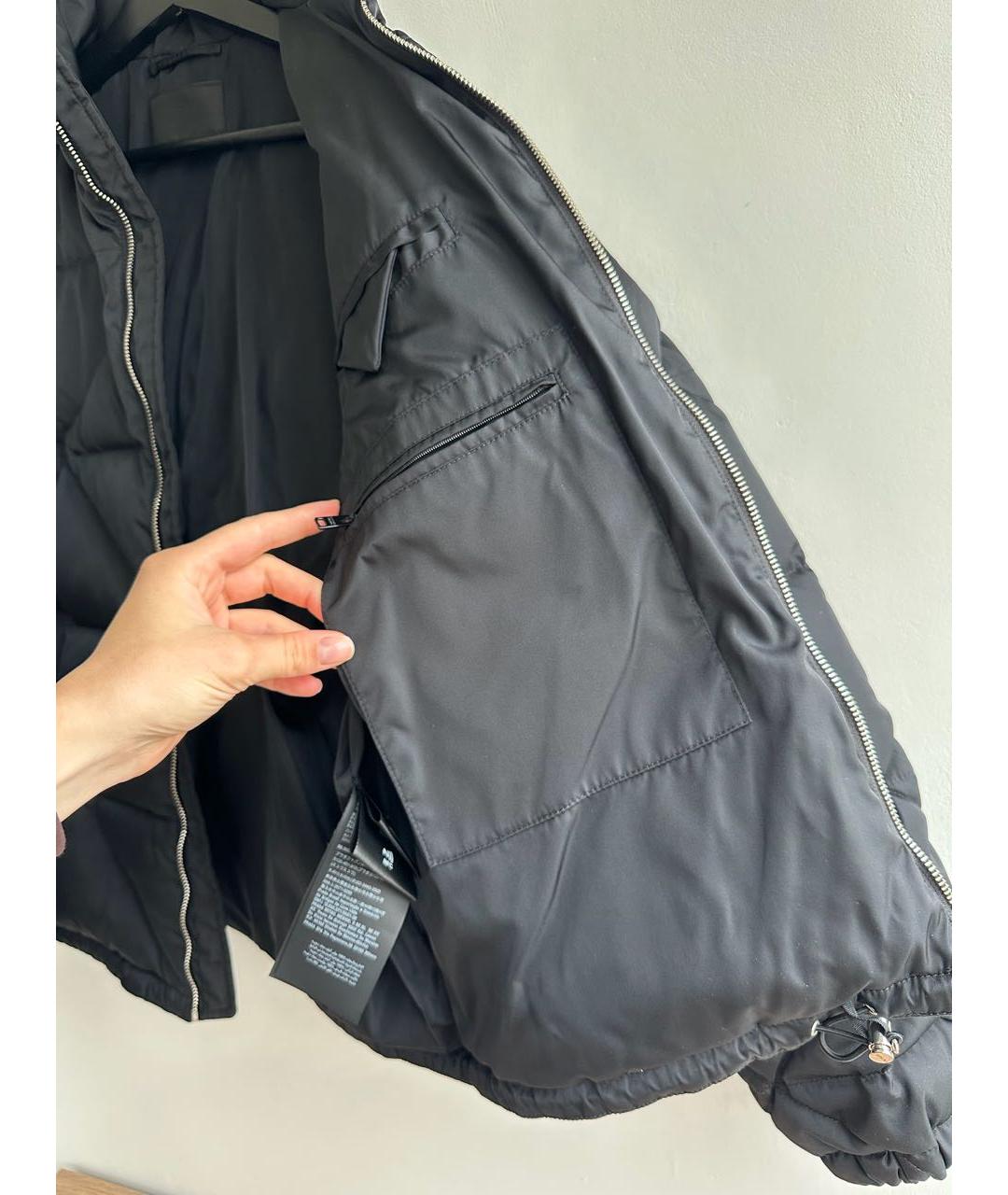 PRADA Черная полиамидовая куртка, фото 4