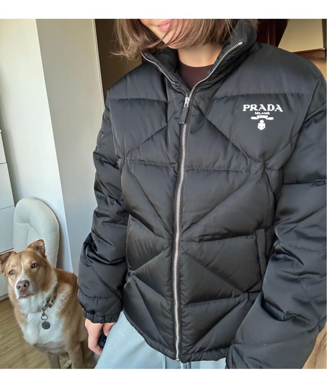 PRADA Черная полиамидовая куртка, фото 8