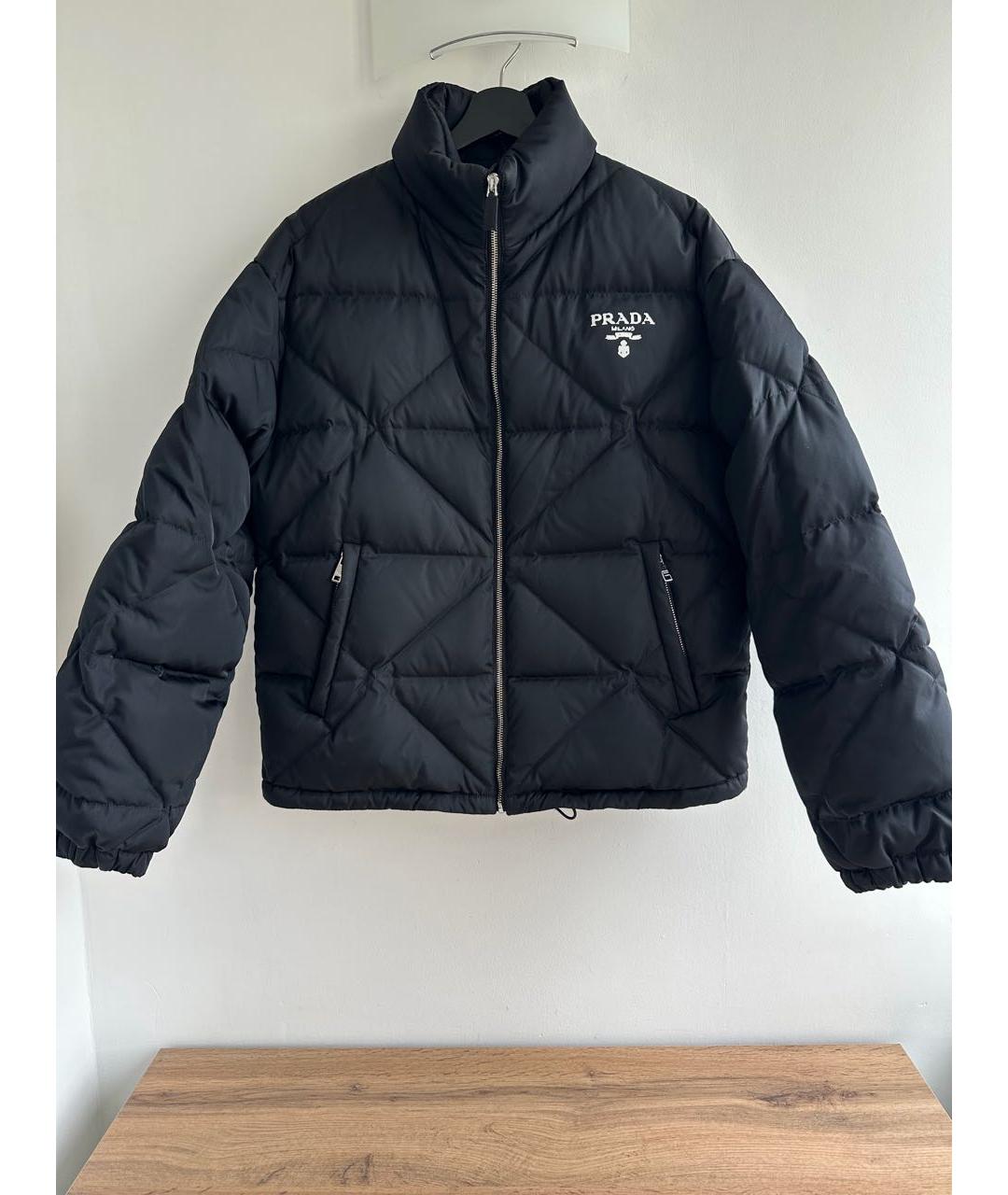 PRADA Черная полиамидовая куртка, фото 9