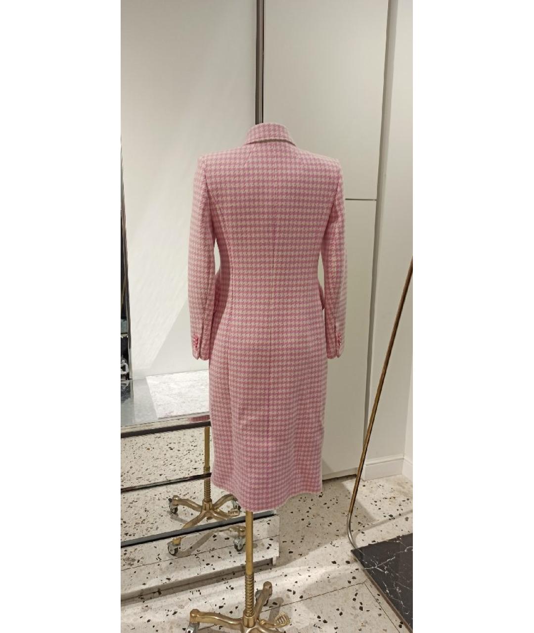 BALENCIAGA Розовое шерстяное пальто, фото 4