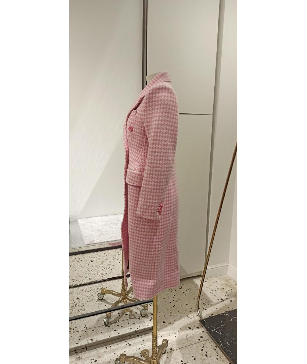 BALENCIAGA Розовое шерстяное пальто, фото 3