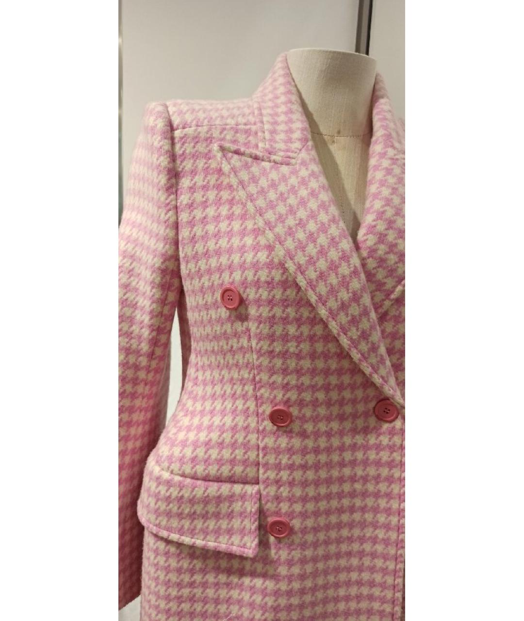 BALENCIAGA Розовое шерстяное пальто, фото 5