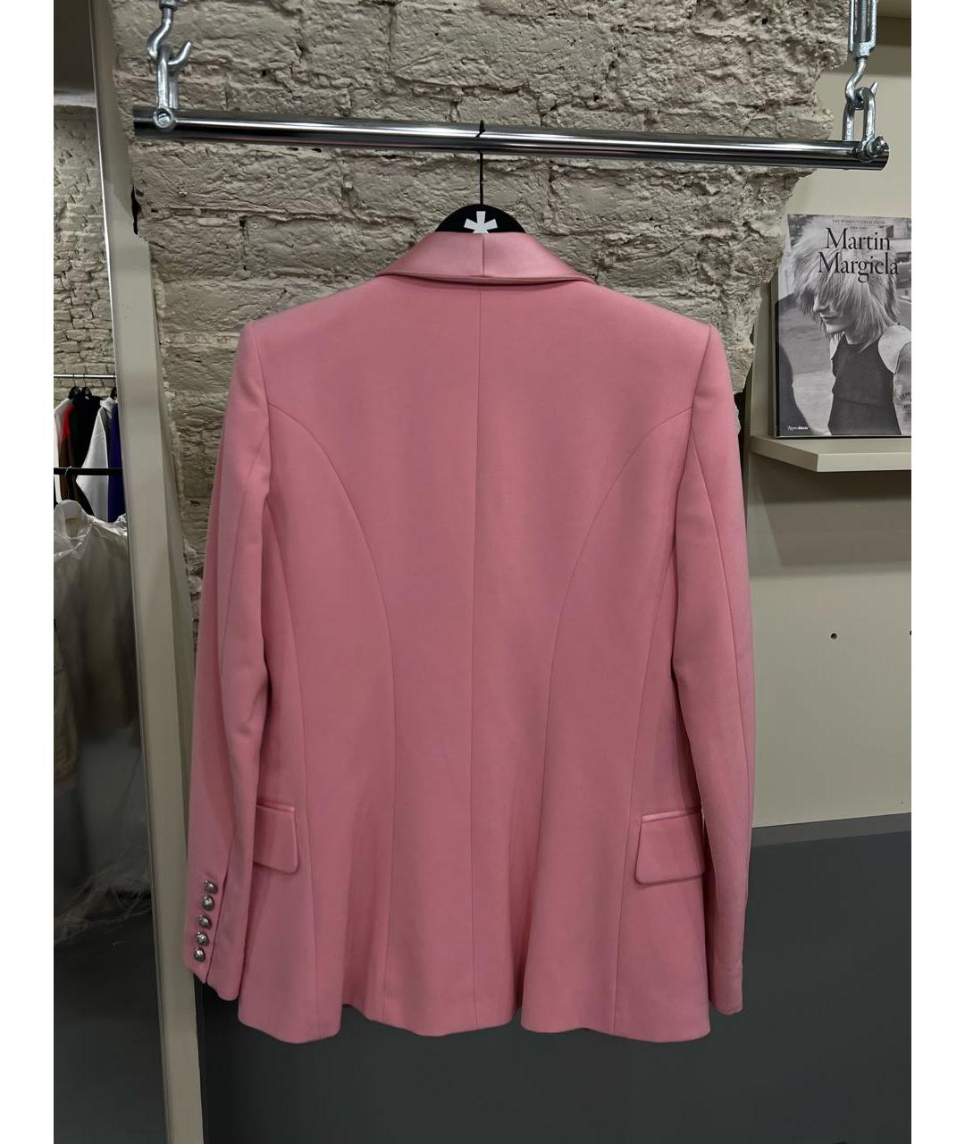 BALMAIN Коралловый хлопковый жакет/пиджак, фото 3