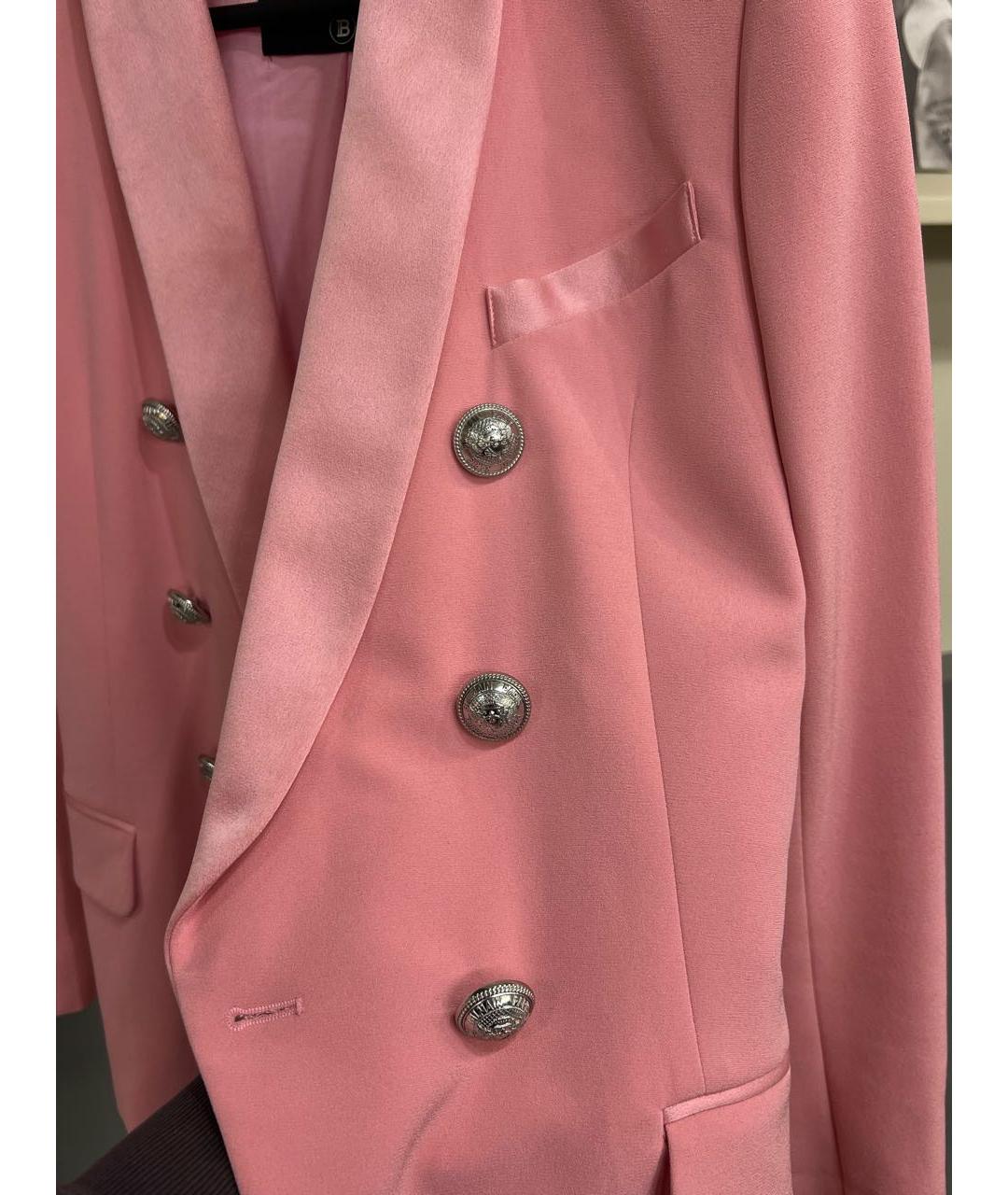 BALMAIN Коралловый хлопковый жакет/пиджак, фото 5