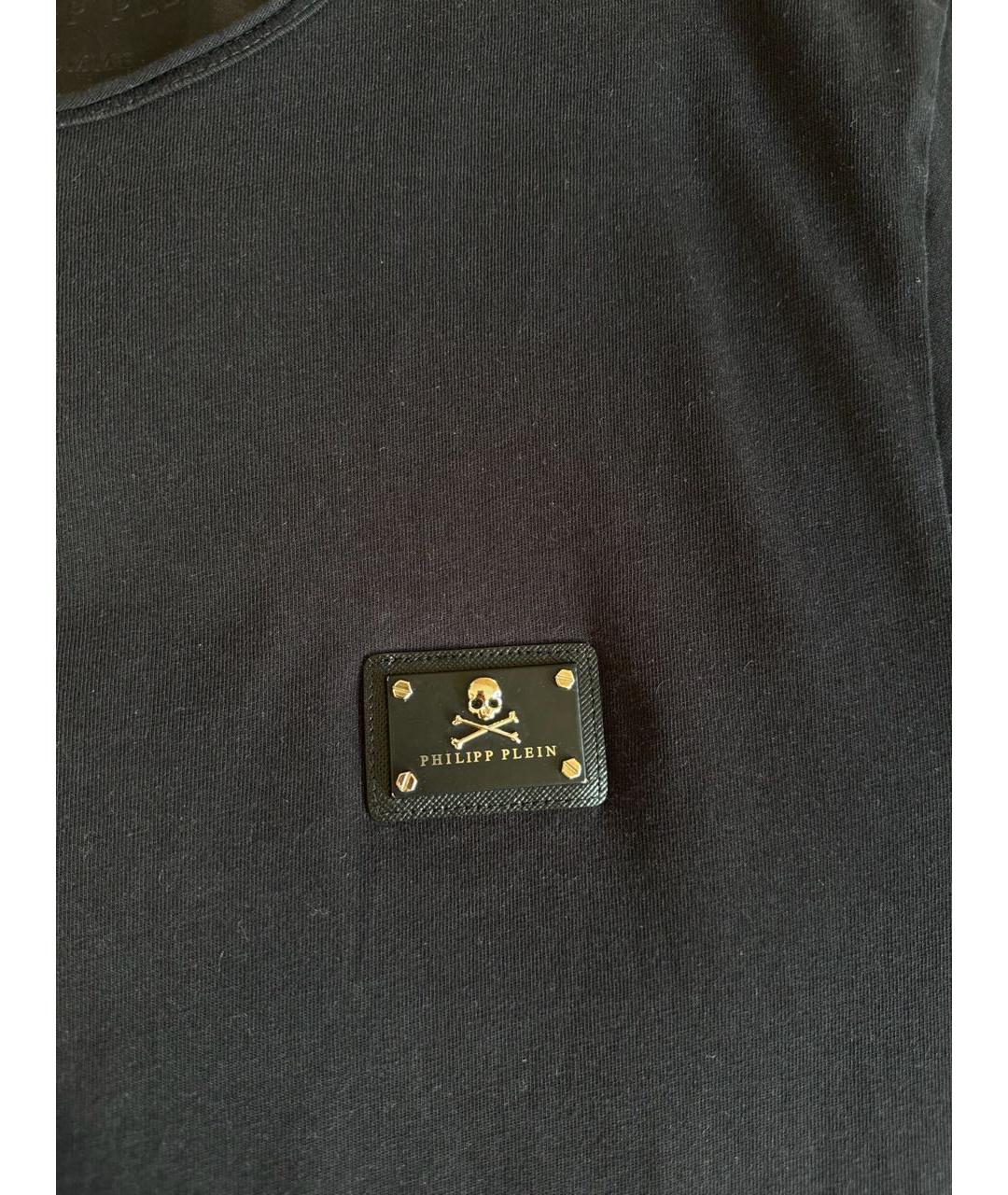 PHILIPP PLEIN Черная хлопковая футболка, фото 8