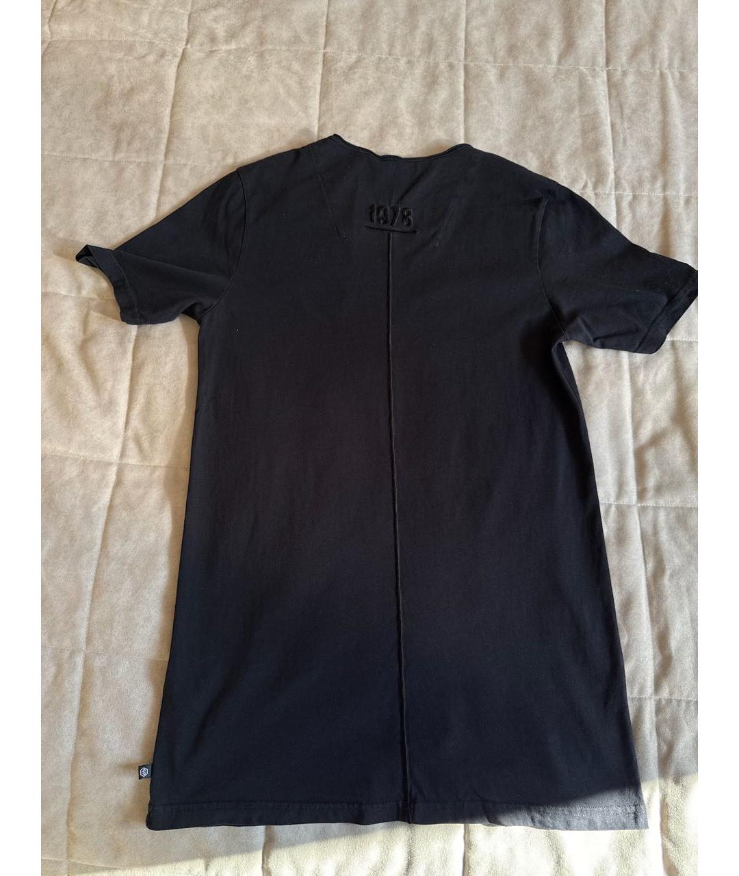 PHILIPP PLEIN Черная хлопковая футболка, фото 2