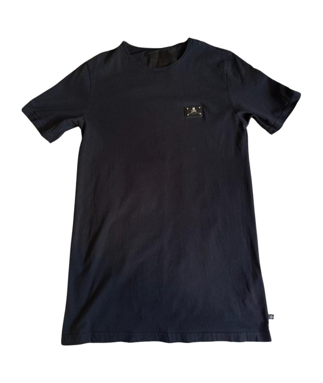 PHILIPP PLEIN Черная хлопковая футболка, фото 1