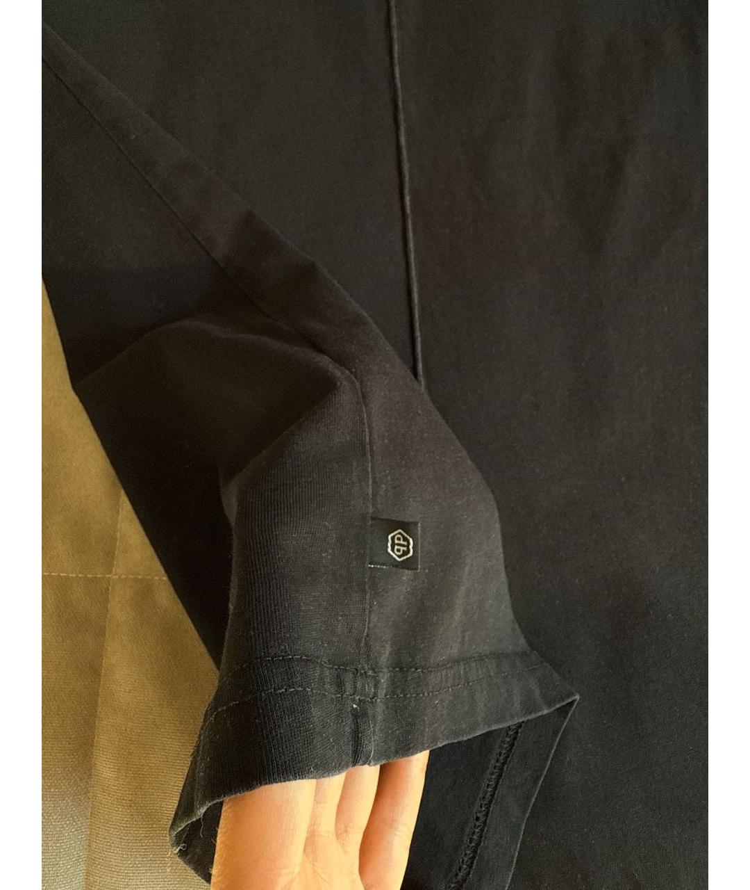 PHILIPP PLEIN Черная хлопковая футболка, фото 5