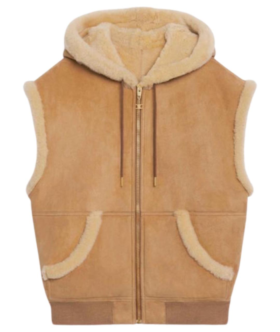 CELINE Коричневый жилет, фото 1