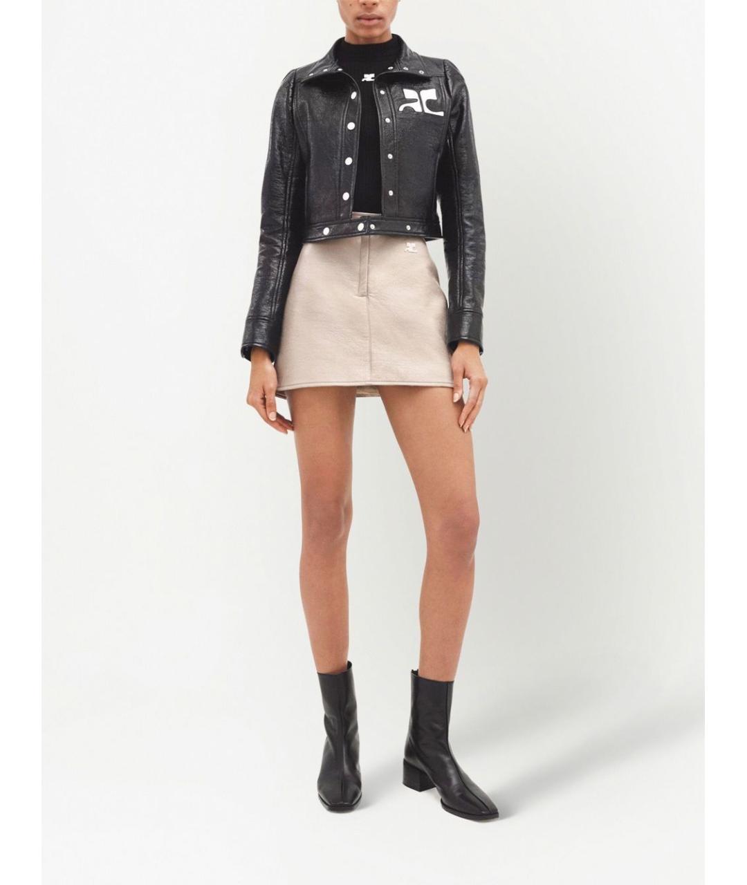 COURREGES Черная хлопковая куртка, фото 2