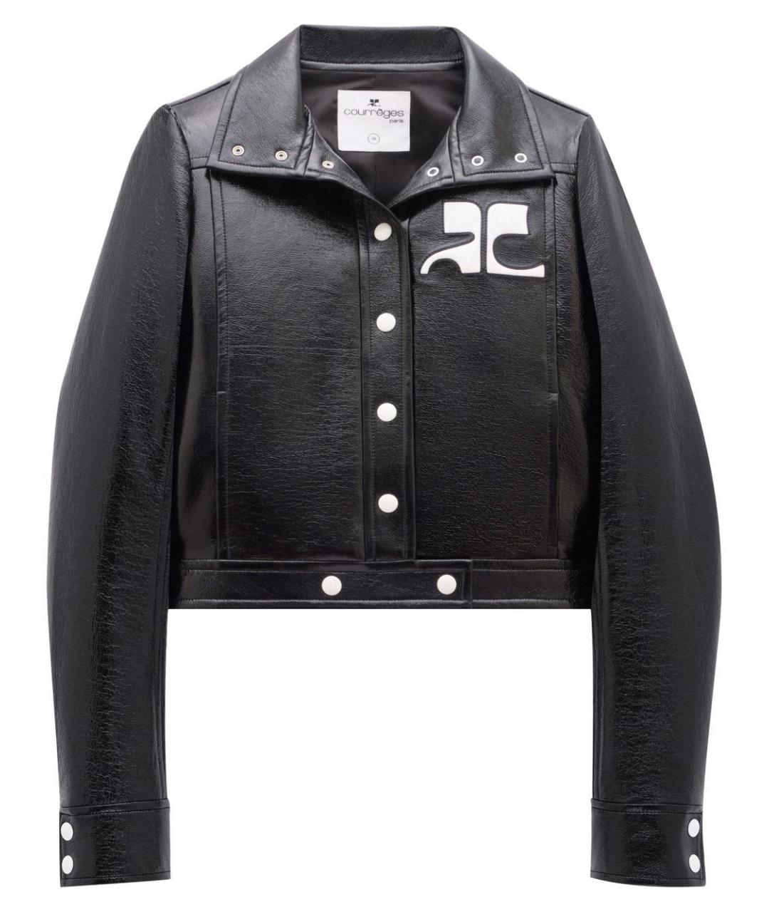 COURREGES Черная хлопковая куртка, фото 1