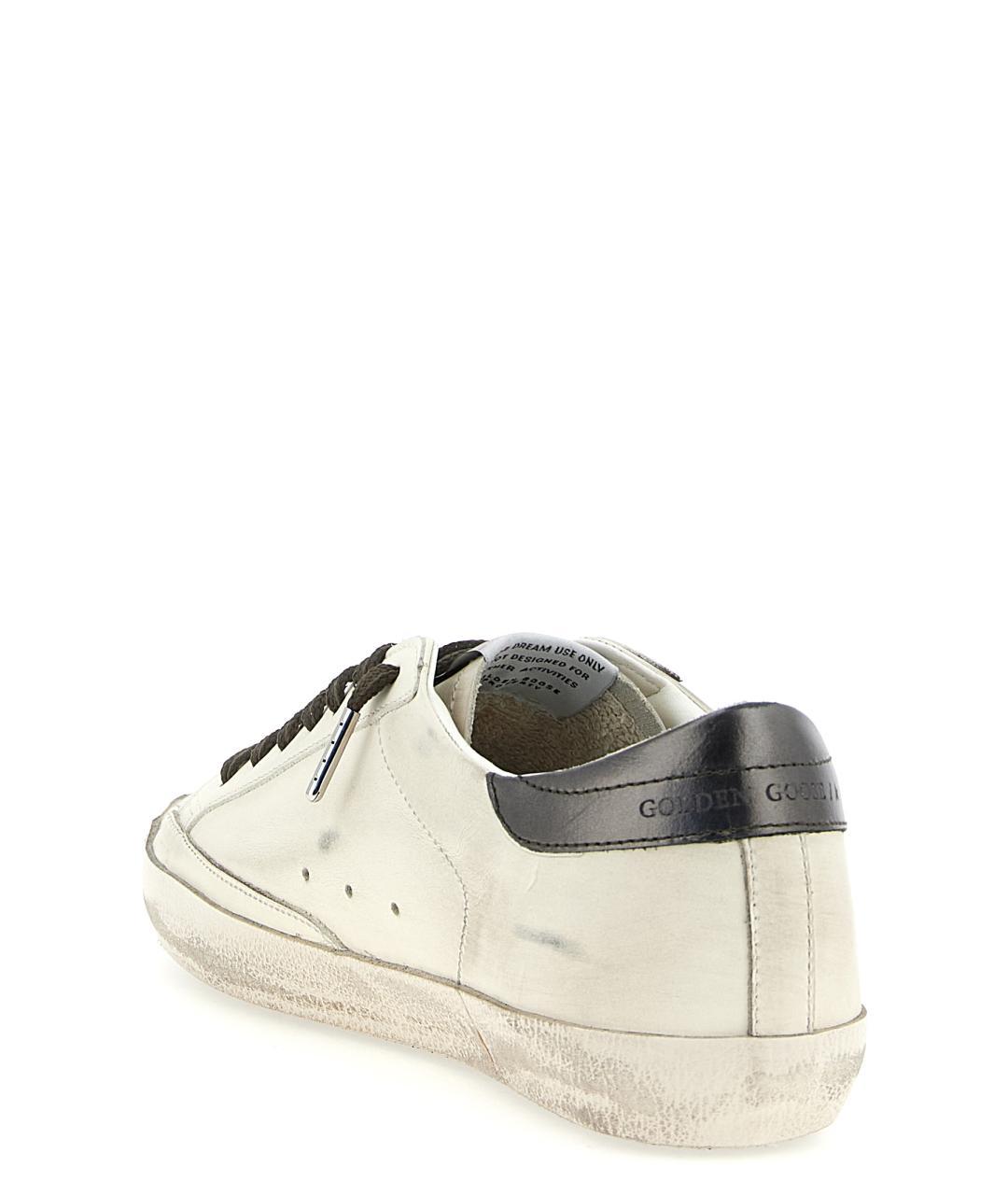 GOLDEN GOOSE DELUXE BRAND Белые кожаные низкие кроссовки / кеды, фото 2