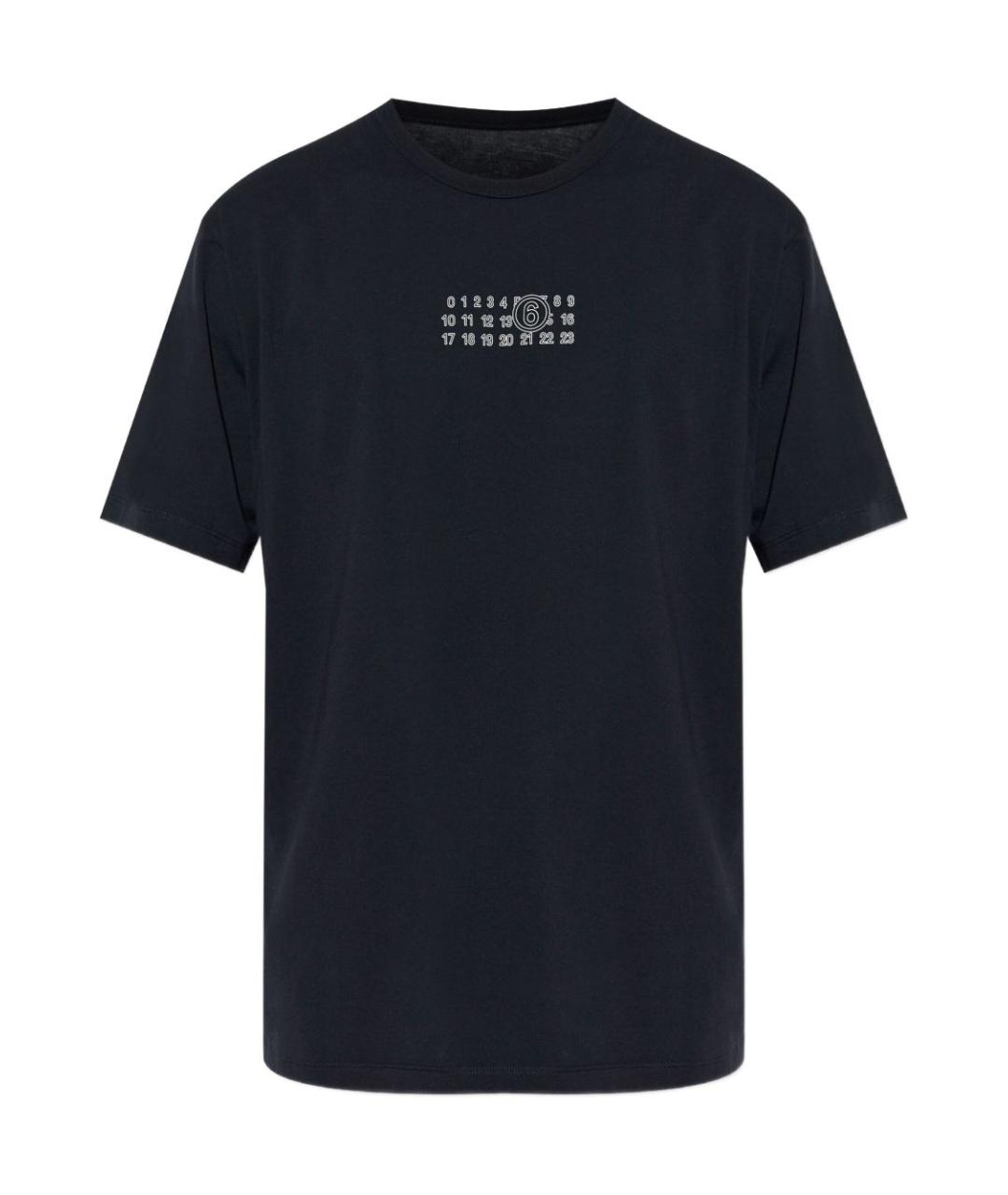 MM6 MAISON MARGIELA Черная хлопковая футболка, фото 1