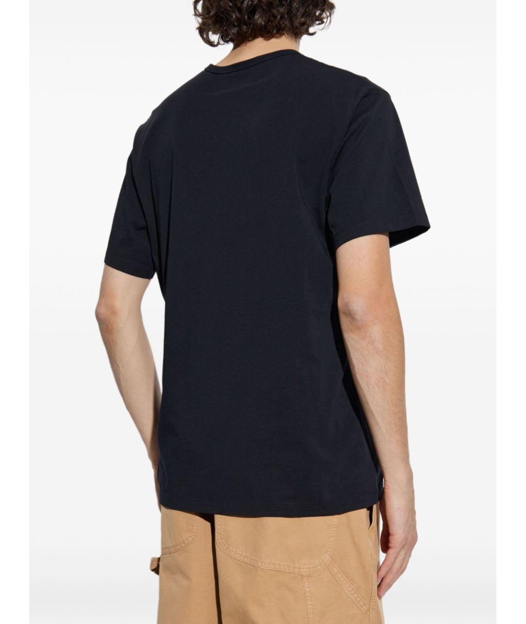 MM6 MAISON MARGIELA Черная хлопковая футболка, фото 3