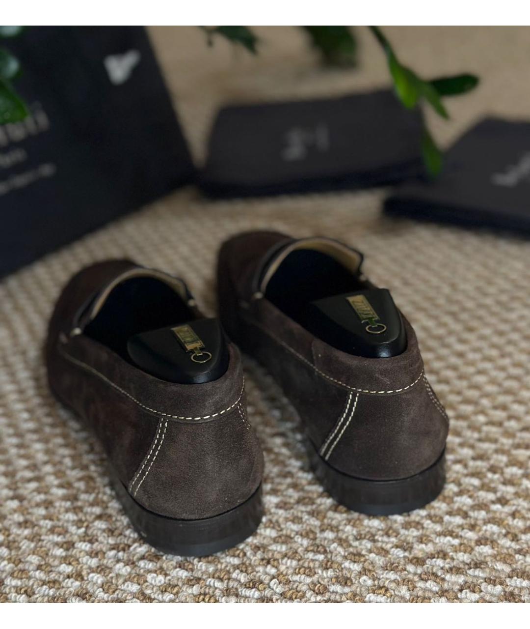 BERLUTI Коричневые замшевые лоферы, фото 5