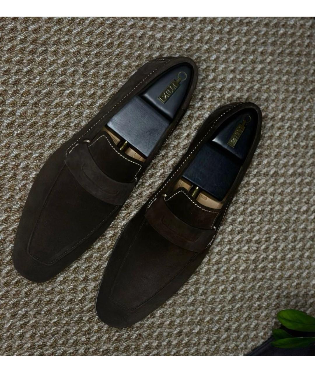BERLUTI Коричневые замшевые лоферы, фото 7