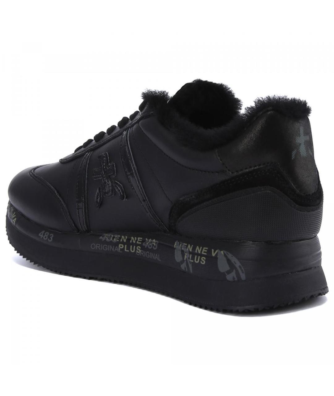 PREMIATA Черные кожаные кроссовки, фото 3