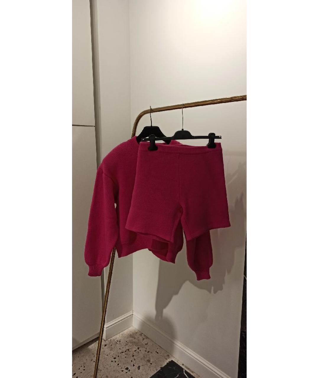 MAGDA BUTRYM Фуксия шерстяной костюм с брюками, фото 3