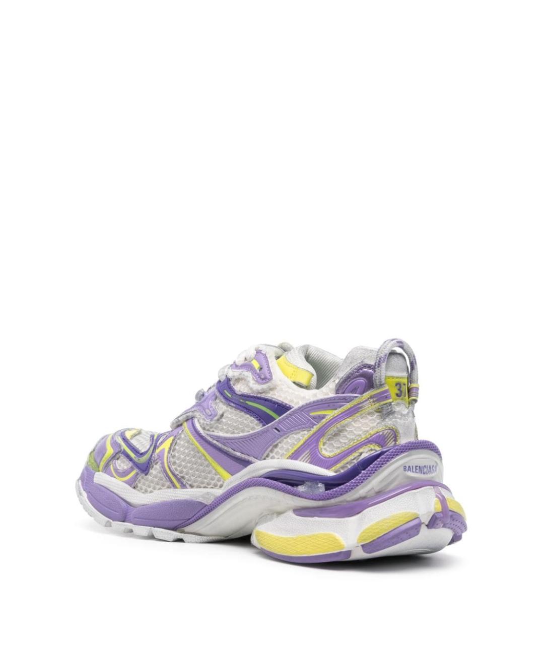 BALENCIAGA Фиолетовые синтетические кроссовки, фото 4