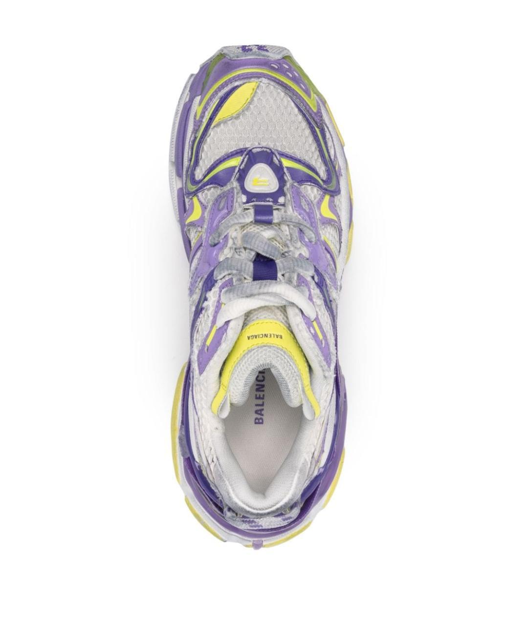 BALENCIAGA Фиолетовые синтетические кроссовки, фото 2