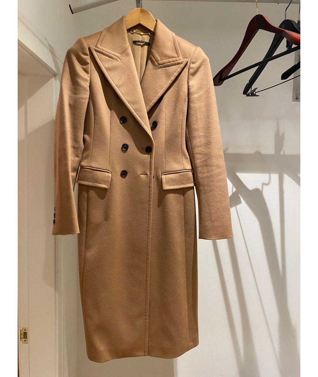 GUCCI Бежевое хлопковое пальто, фото 5