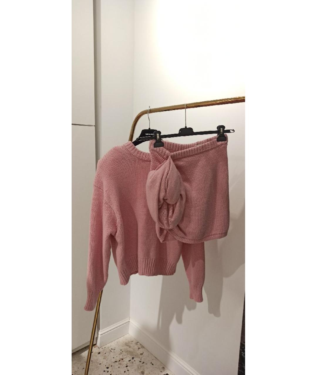 MAGDA BUTRYM Розовый кашемировый костюм с юбками, фото 5