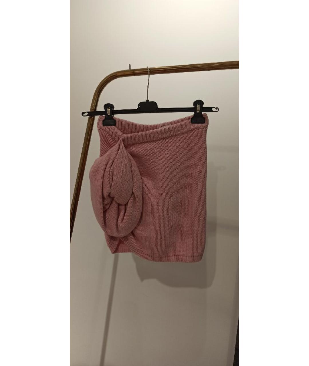 MAGDA BUTRYM Розовый кашемировый костюм с юбками, фото 4