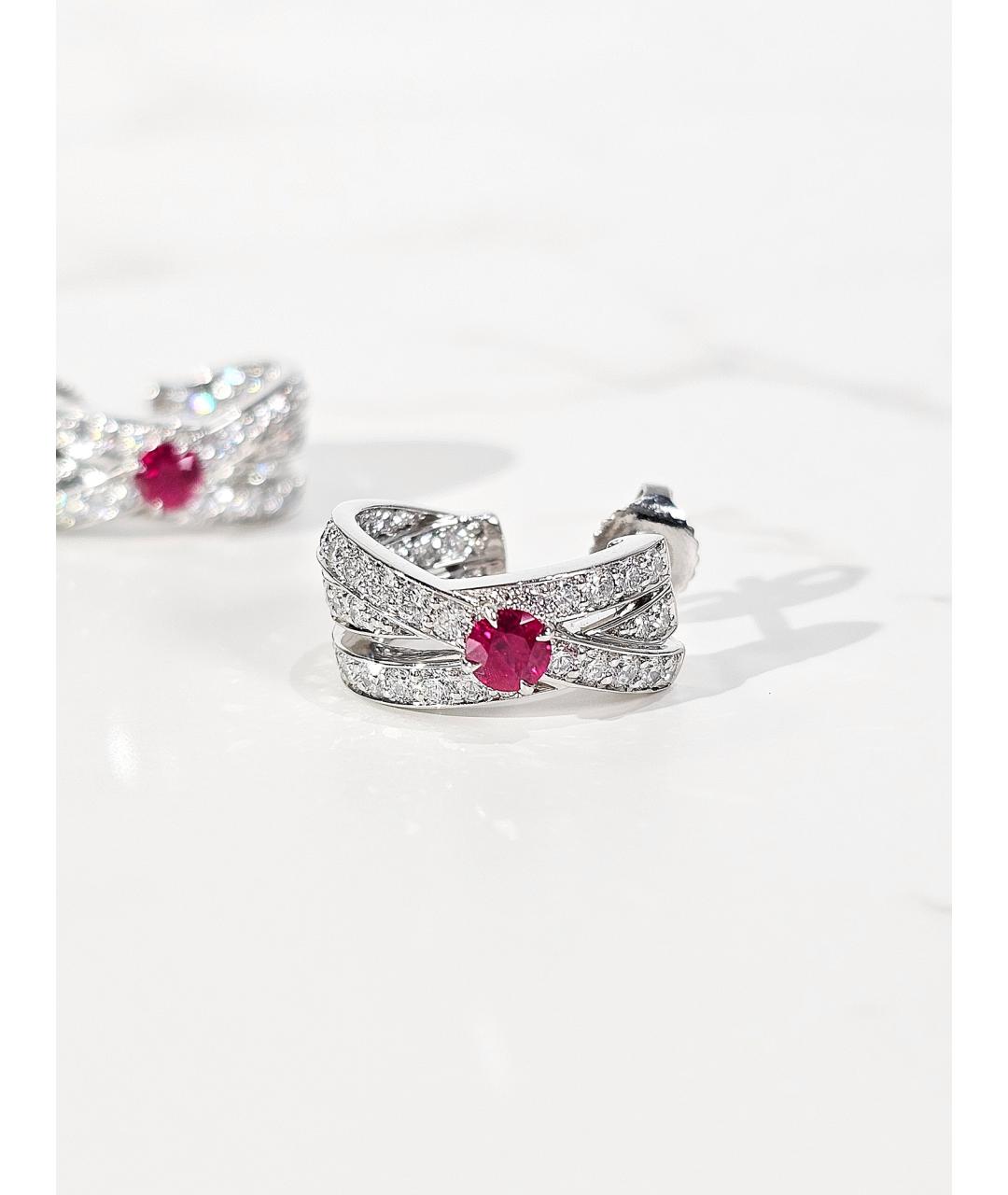 Harry Winston Серебряные платиновые серьги, фото 3