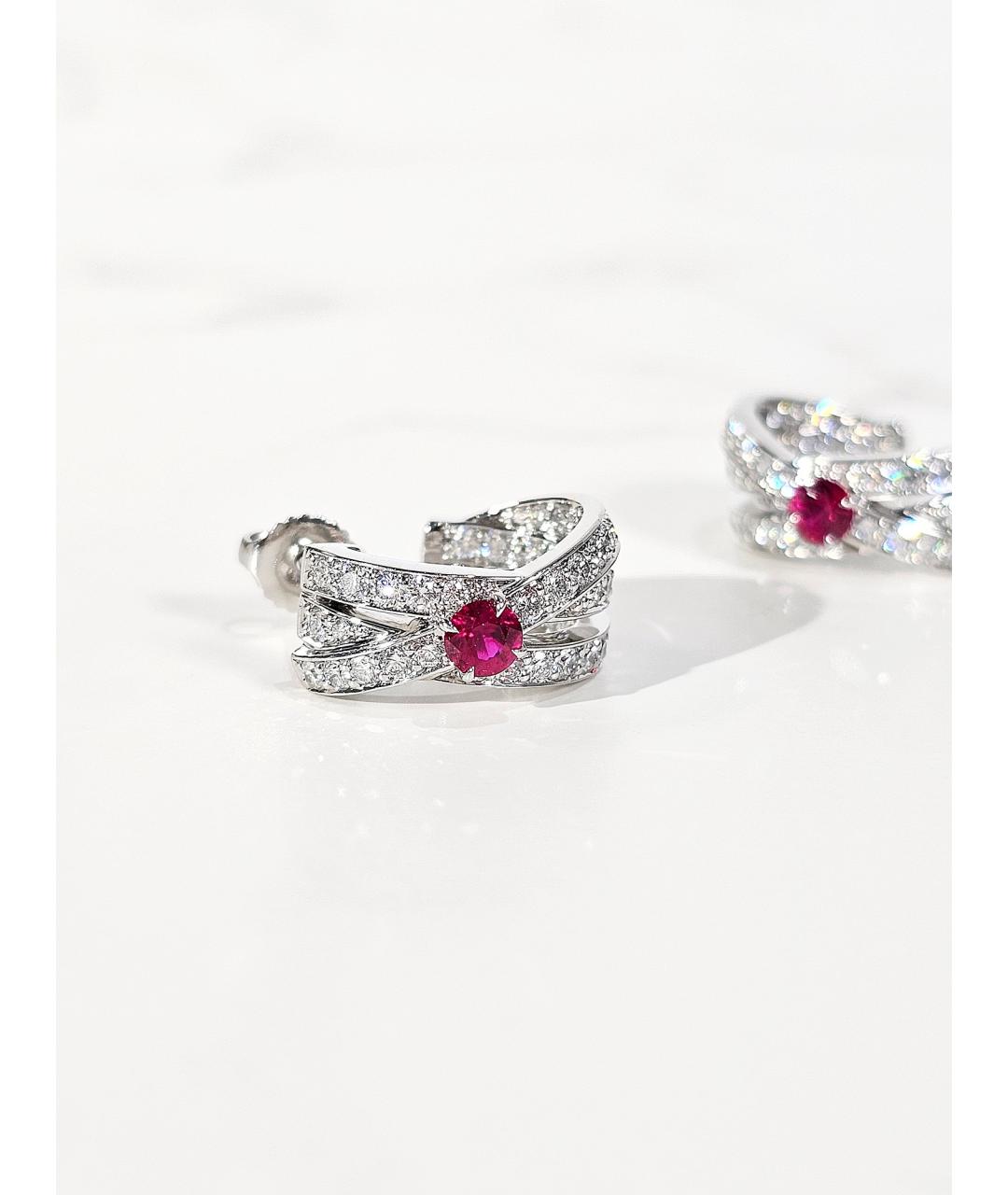 Harry Winston Серебряные платиновые серьги, фото 4