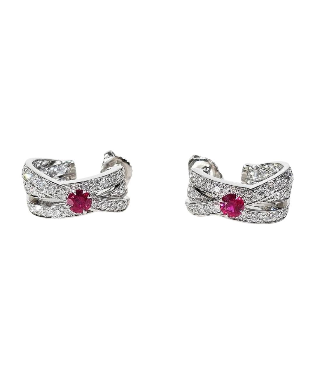 Harry Winston Серебряные платиновые серьги, фото 1