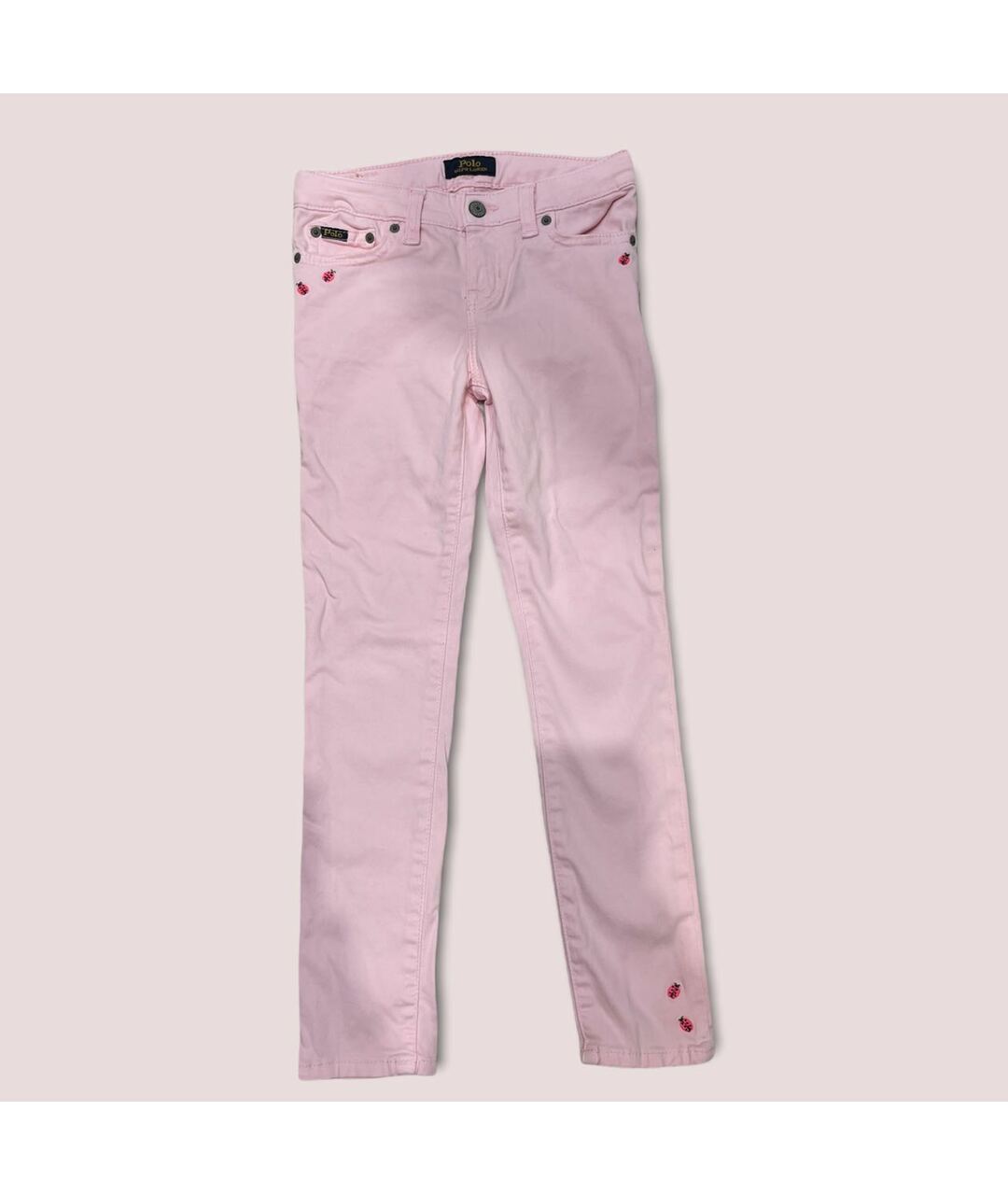 POLO RALPH LAUREN Розовые хлопковые детские джинсы, фото 5