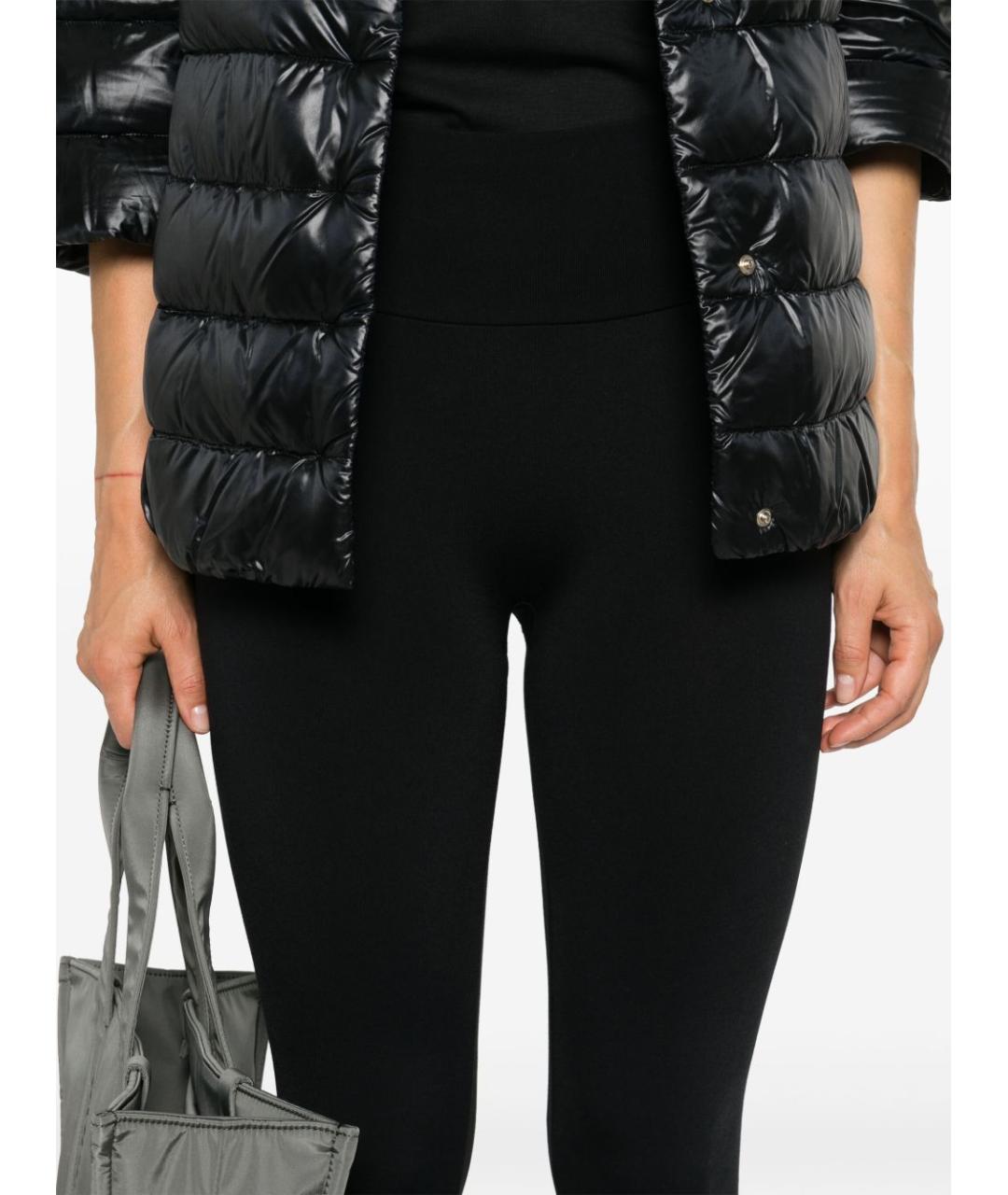 WOLFORD Черные полиэстеровые леггинсы и велосипедки, фото 3