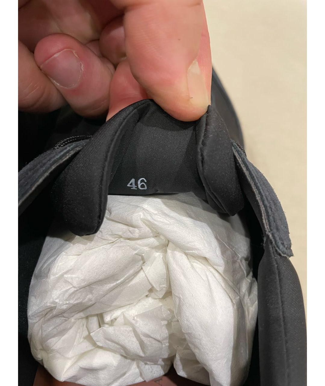 LORO PIANA Черные замшевые низкие кроссовки / кеды, фото 6