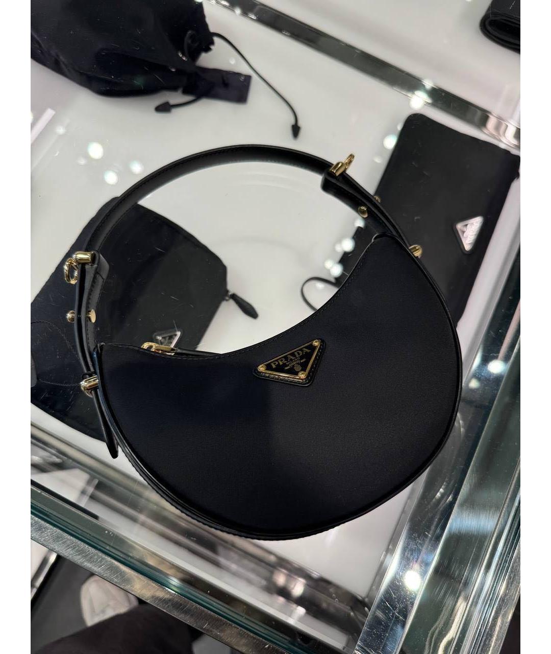 PRADA Черная сумка с короткими ручками, фото 4