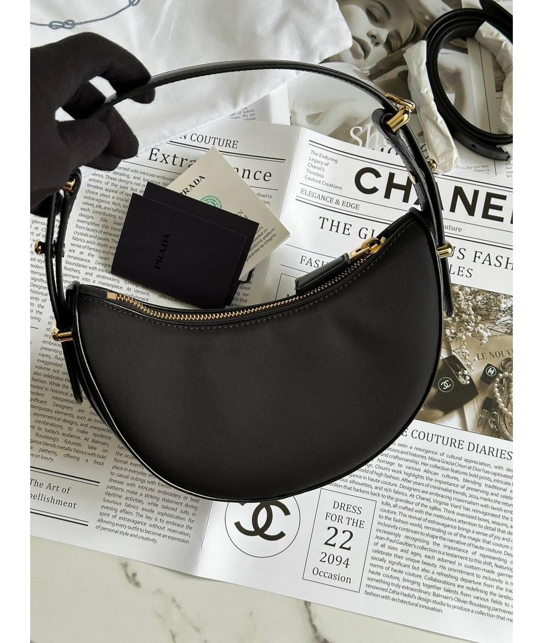 PRADA Черная сумка с короткими ручками, фото 3