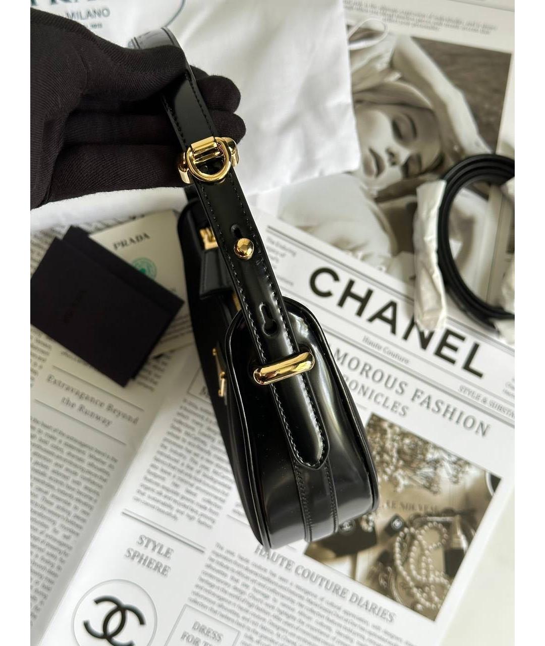 PRADA Черная сумка с короткими ручками, фото 5