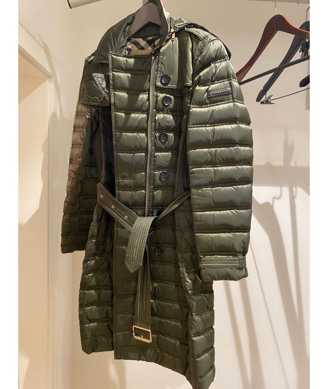 BURBERRY Хаки хлопковая куртка, фото 5