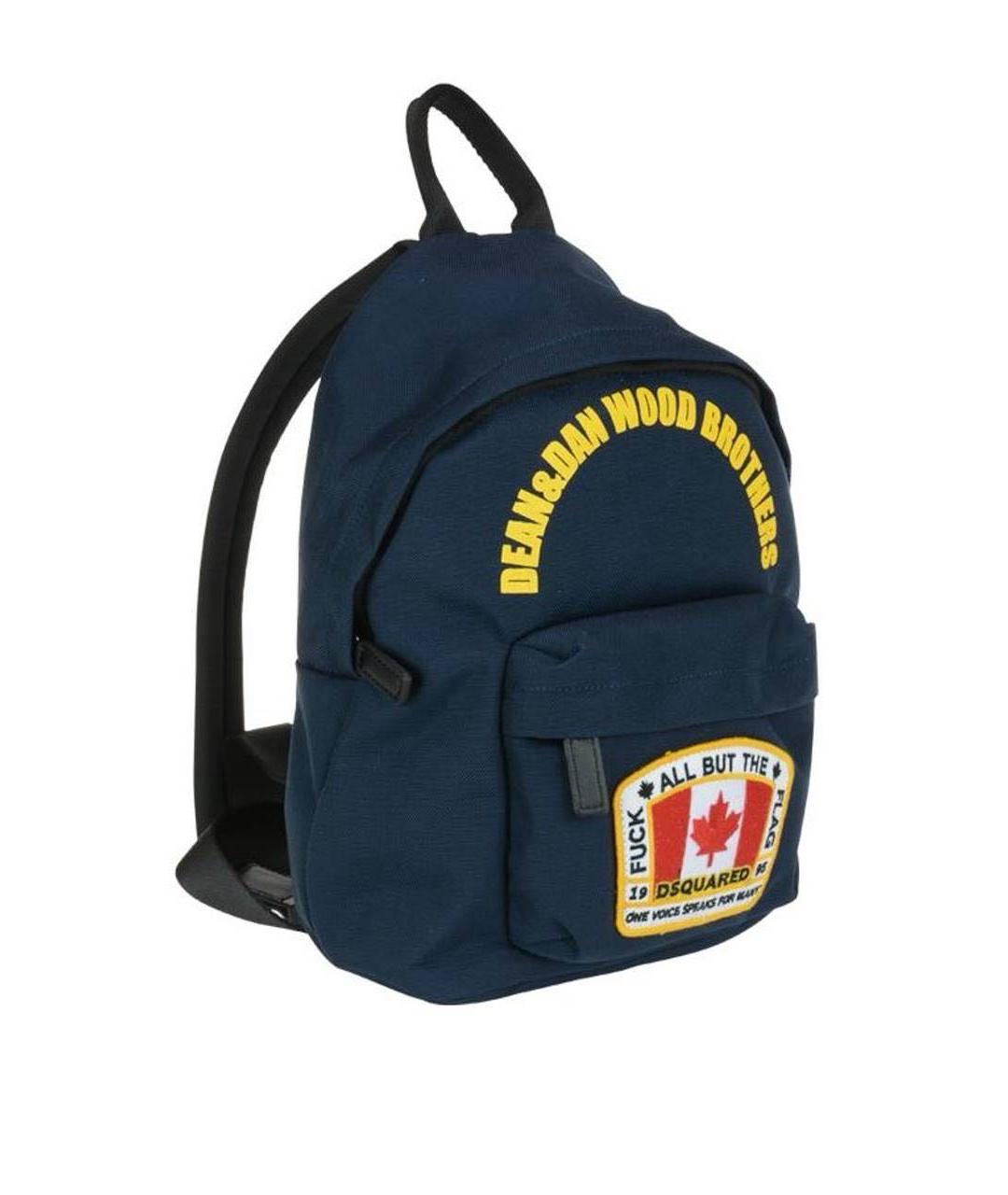 DSQUARED2 Темно-синий хлопковый рюкзак, фото 1