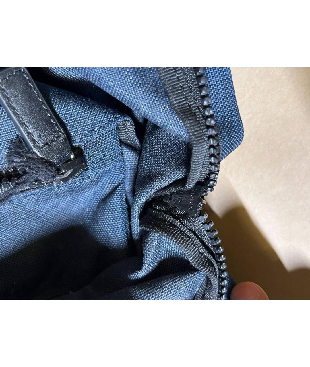 DSQUARED2 Темно-синий хлопковый рюкзак, фото 5