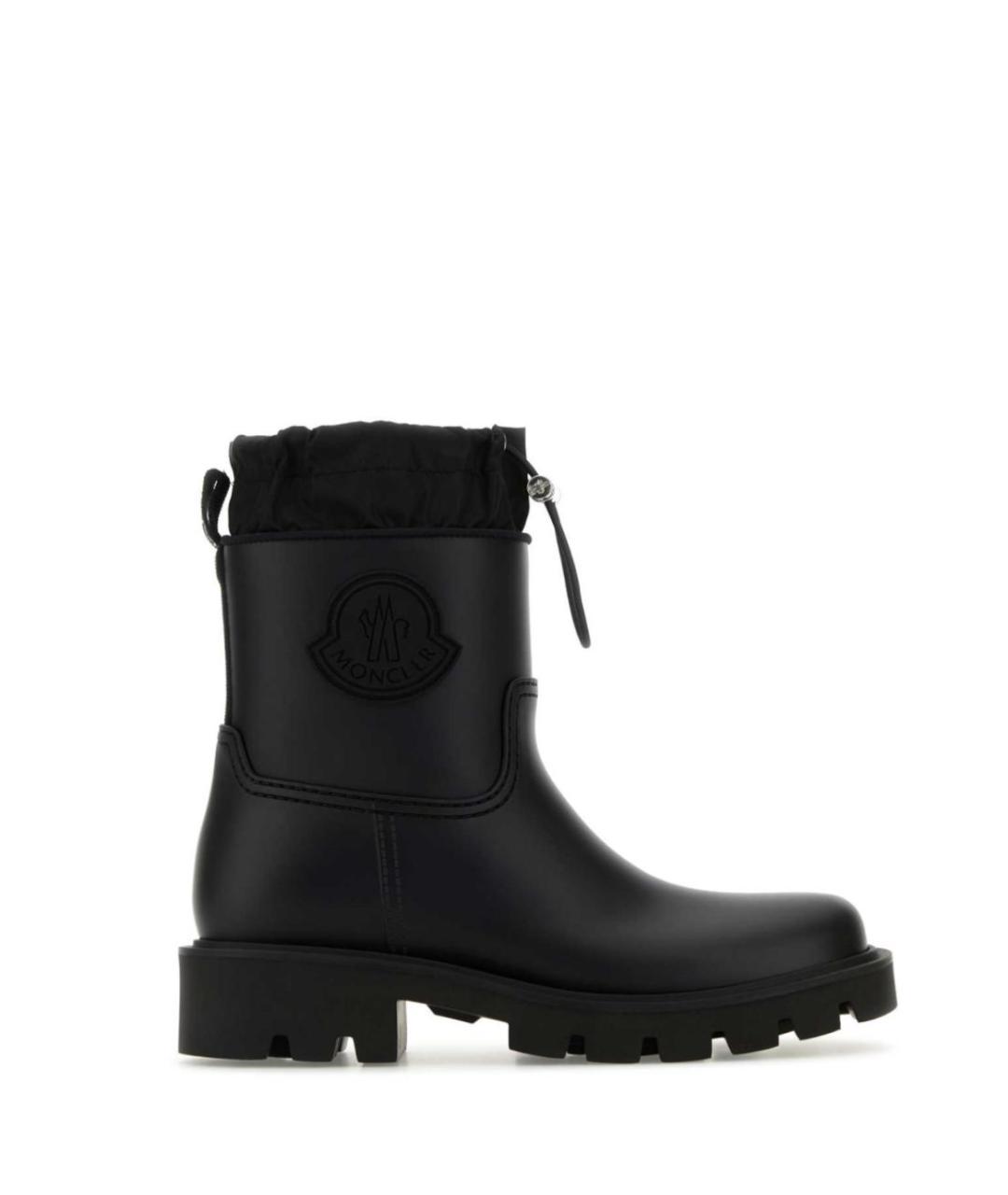 MONCLER Черные резиновые ботинки, фото 1