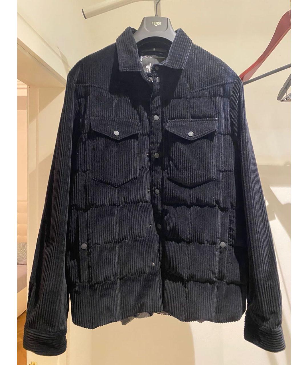 MONCLER Черная хлопковая куртка, фото 4