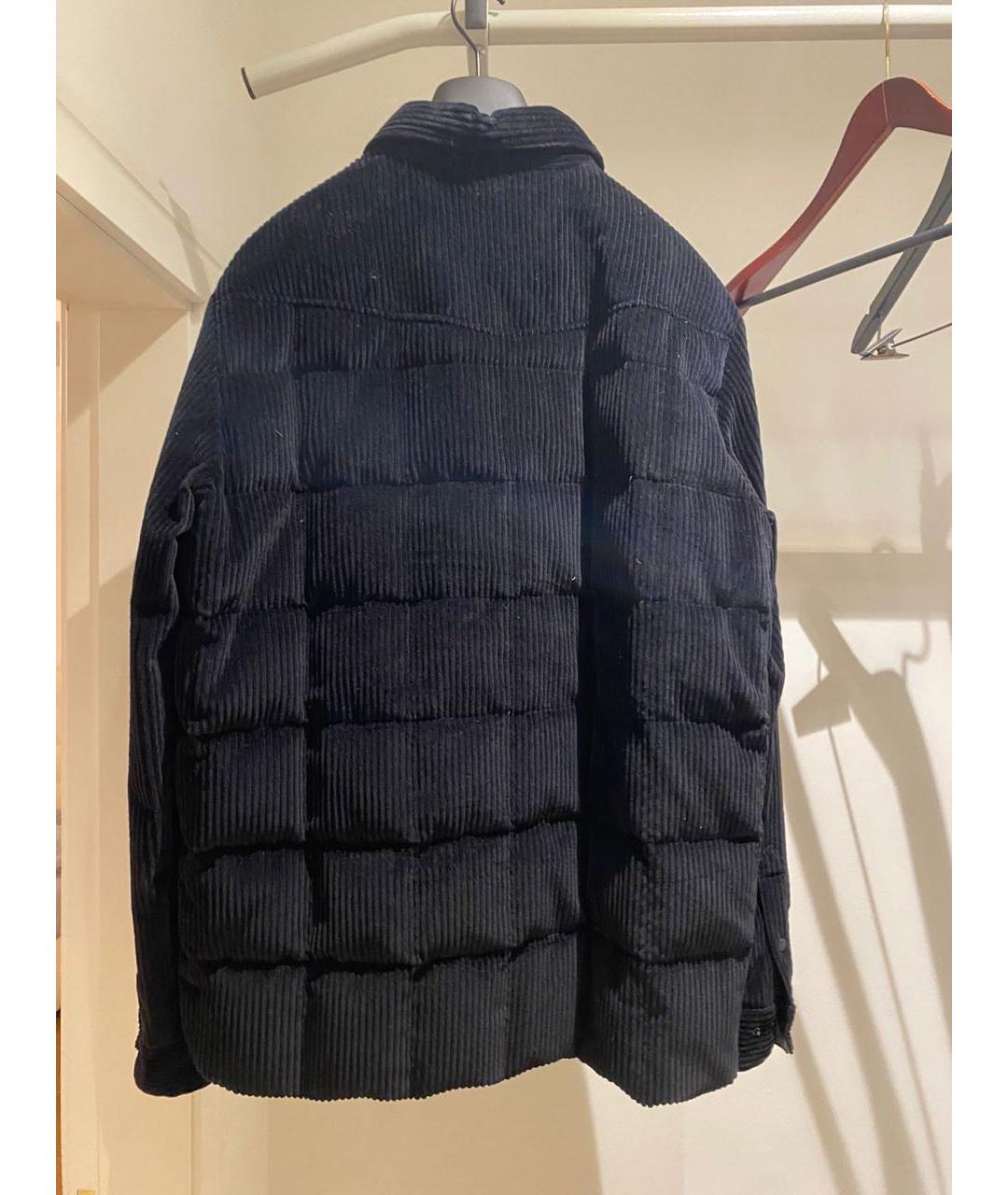 MONCLER Черная хлопковая куртка, фото 2