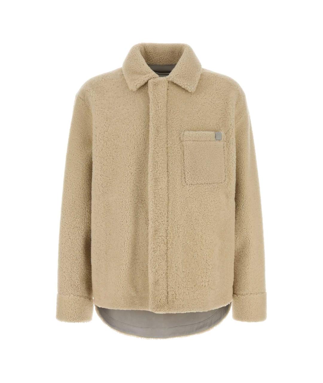 LOEWE Бежевая меховая куртка, фото 1