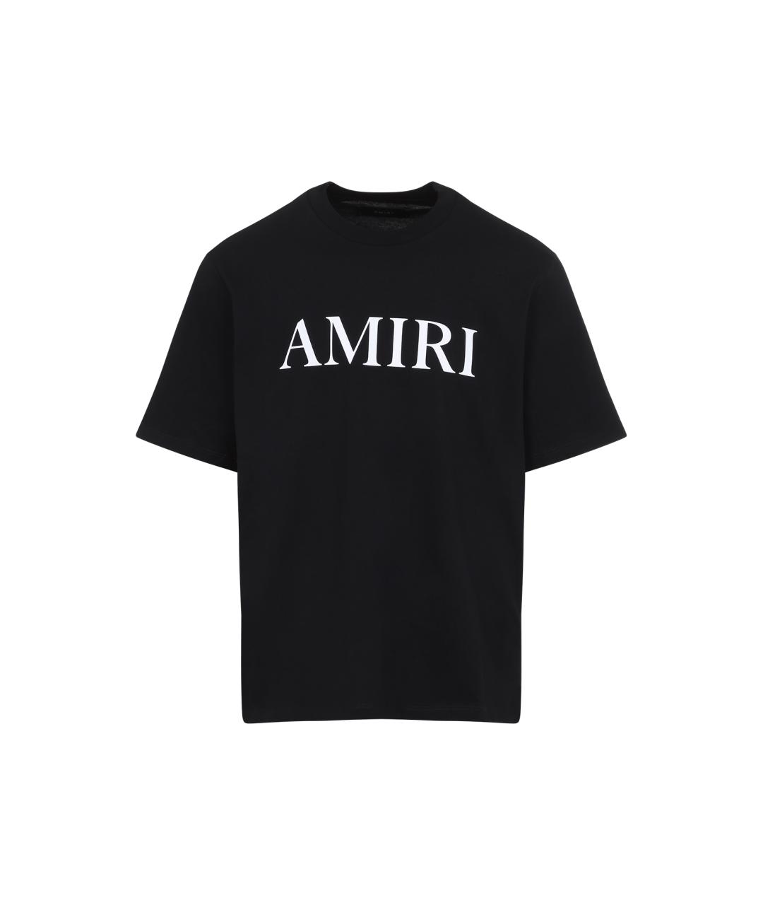 AMIRI Черная хлопковая футболка, фото 1