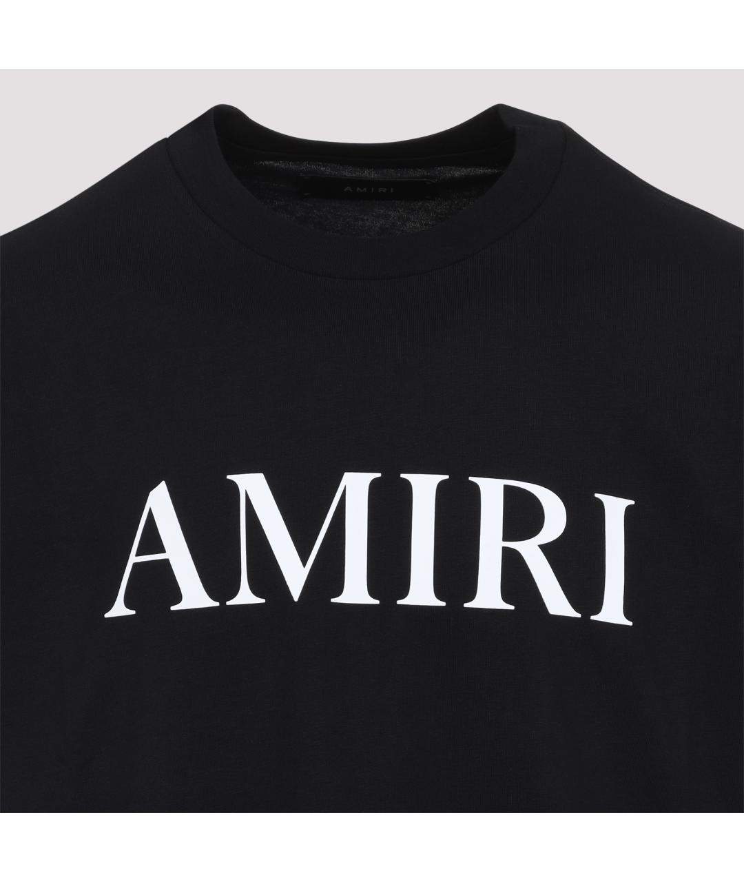 AMIRI Черная хлопковая футболка, фото 2